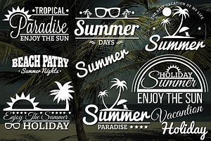 8 Summer Retro Labels