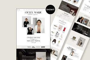 Influencer Website Template | Showit, a Websites & App Template by Field Digital