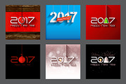 2017 Happy New Year Greeting Cars, a Background Graphic by GalaStudio (Thumbnail 5 of 10)