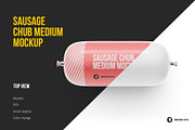 Sausage Chub Medium Mockup, a Packaging Mockup by easymock (Thumbnail 1 of 6)