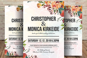 Wedding Invitation & Save the Date, a Flyer Template by graphicforest