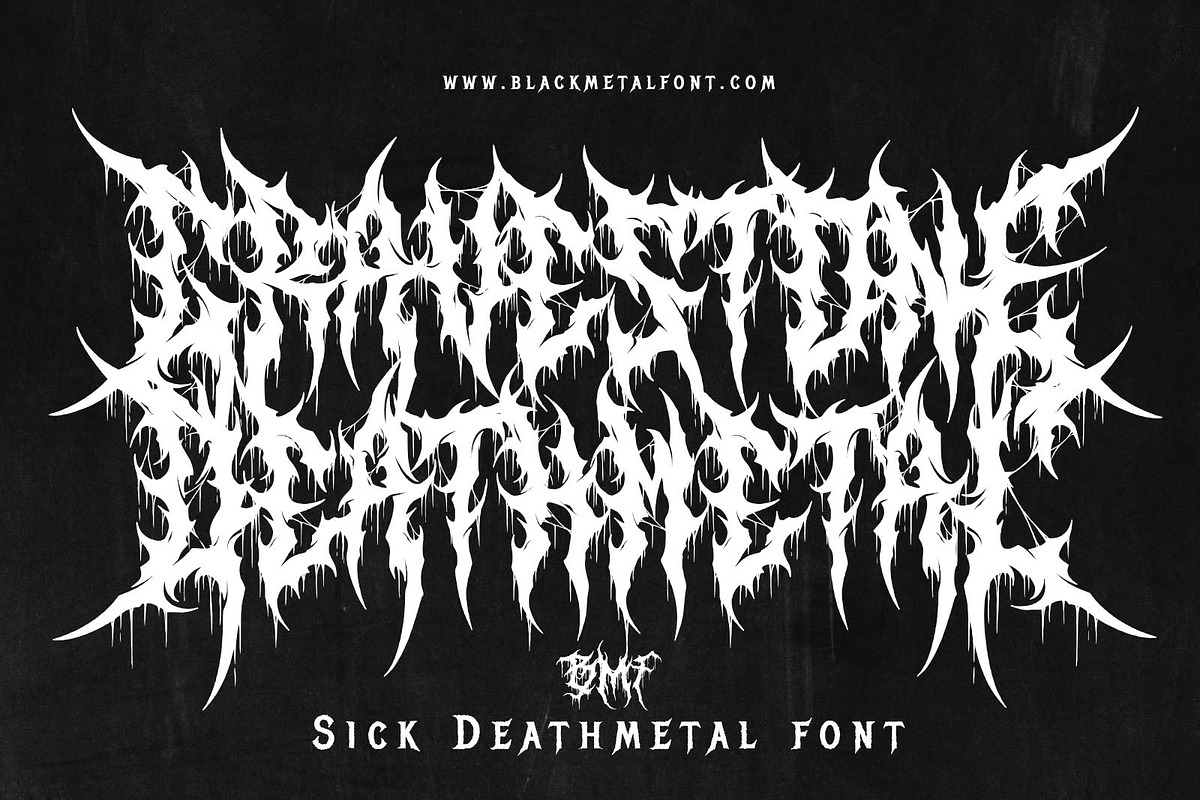 Gravestone Black Metal, a Blackletter Font by Blackmetalfont (Photo 1 of 5)