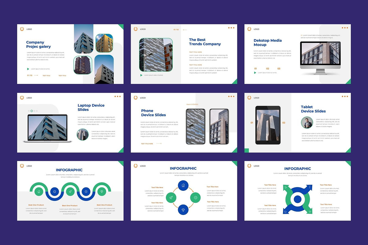 COMPANY  Business Google Slide, a Presentation Template by Rizki Herdian (Photo 5 of 6)
