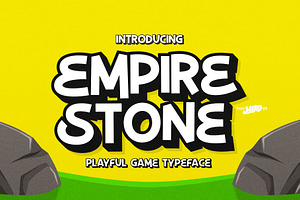 Empire Stone - Playful Game Typeface