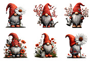 Watercolor spring gnomes clipart, an Illustration by SinaCreation (Thumbnail 2 of 8)