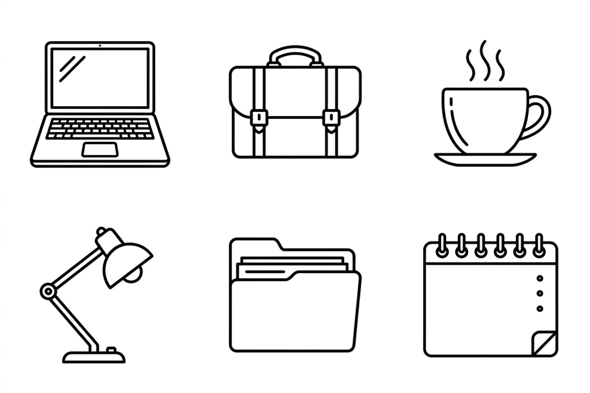 Interior Design Studio Icon Set, an Outline Icon by adenpinkstore (Photo 10 of 12)