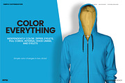 Mens Ghosted Zip Hoodie Templates, a Hoody Mockup by PrePress Toolkit (Thumbnail 7 of 7)