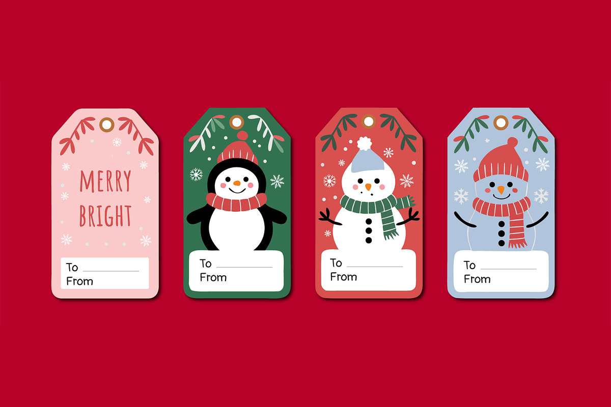 Christmas Gift Tag, a Stationery Template by MightyDesign (Photo 3 of 7)