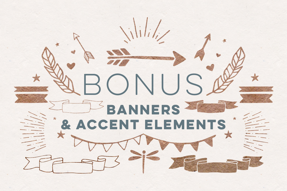 100+ Vector Leaves + Flourishes, a Decorative Illustration by Every Tuesday (Photo 4 of 4)