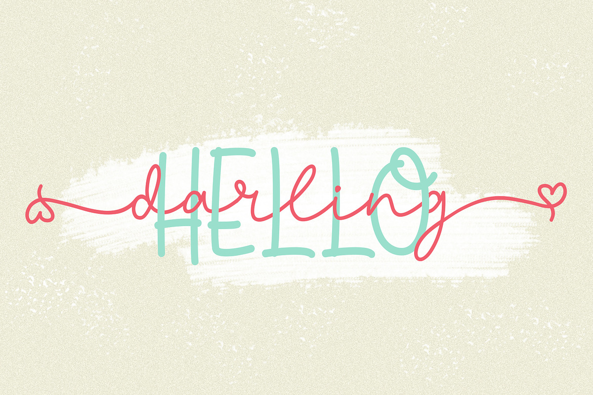 Sheenline - Cute Monoline Font Duo, a Script Font by Beautypes (Photo 4 of 9)