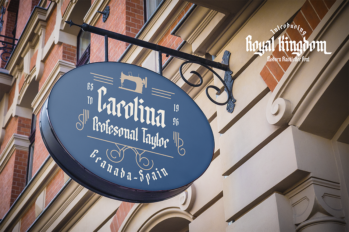 Royal Kingdom - Blackletter Font, a Blackletter Font by Pixesia Studio (Photo 7 of 10)