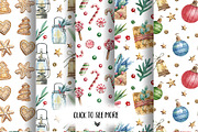Big Christmas Set, a Decorative Illustration by Watercolor by Tonia Tkach (Thumbnail 4 of 8)