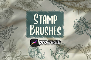 Botanical Flowers Brush Stamp