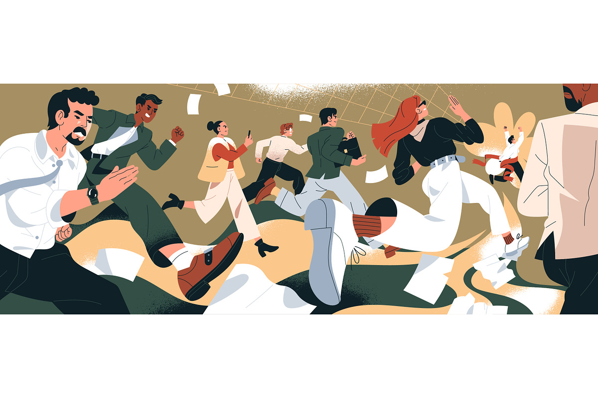 Concept of business race, a Work Illustration by PaperTrident (Photo 1 of 3)