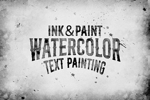 Watercolor & Ink Text & Shape Maker