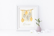 Macrame Boho Watercolor Clipart, an Object Graphic by svetlanaARTdreams (Thumbnail 11 of 11)