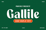Gallile - Display Serif Font, a Serif Font by Haps Space (Thumbnail 1 of 13)