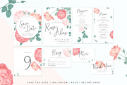 Rose wedding invitation suite, an Invitation Template by Momosama Studio (Thumbnail 7 of 7)
