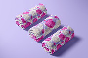 Peonies & Colored Splashes, a Pattern Graphic by MarynaPetrovska (Thumbnail 6 of 11)