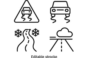 Winter driving hazard awareness, a Transportation Illustration by ZinetroN