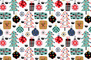 Christmas decorations pattern set, a Pattern Graphic by NataKa (Thumbnail 4 of 15)