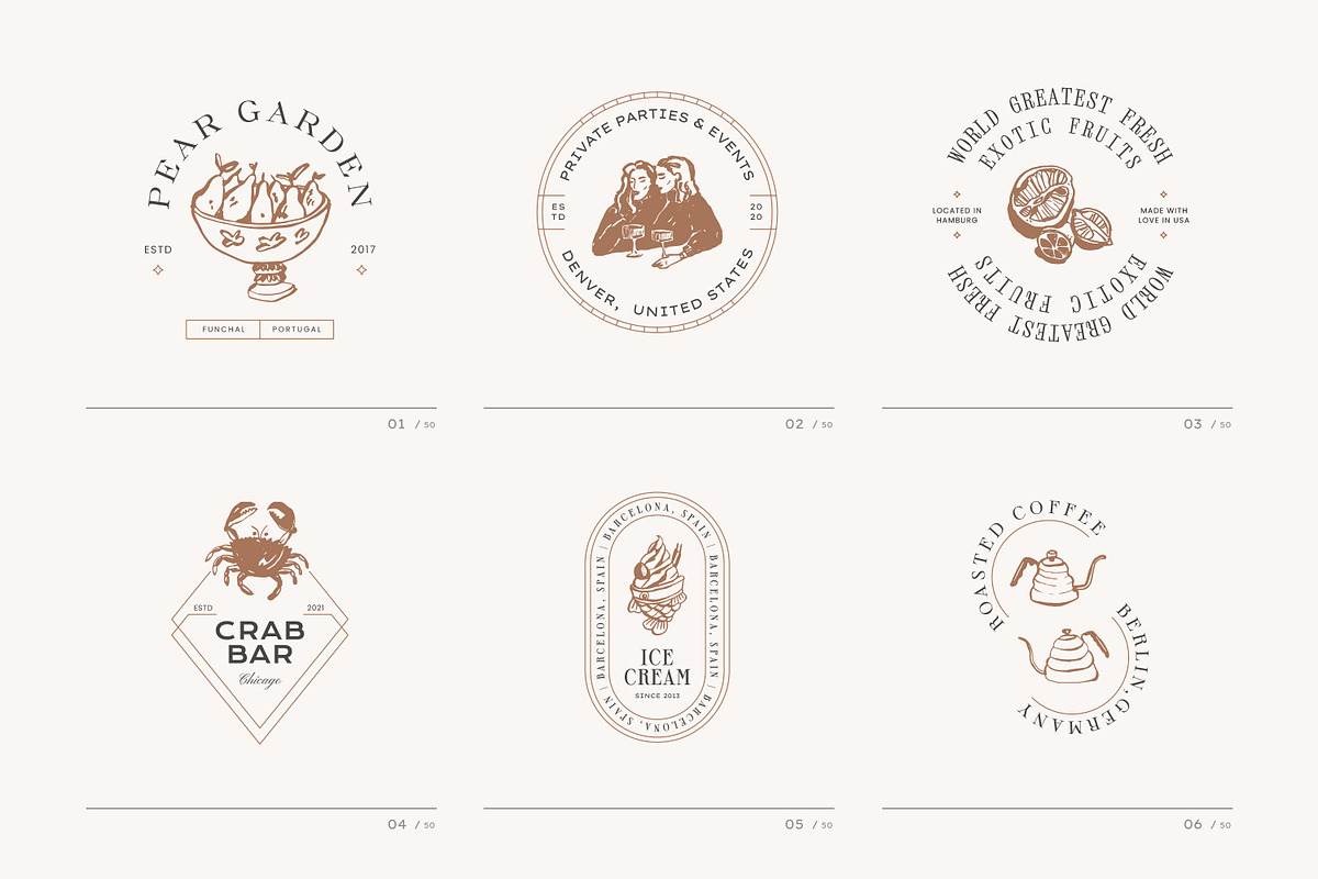 Food & Drinks Logo Kit, a Branding & Logo Template by iStar Design (Photo 4 of 27)