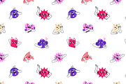 Funny characters with emotions set, a Decorative Illustration by PaperTrident (Thumbnail 6 of 6)