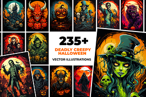 Deadly Creepy Halloween Vectors