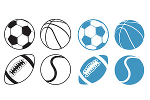 Set Of Sports Balls