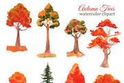 Watercolor autumn houses clipart, an Illustration by s.yanyeva (Thumbnail 5 of 6)