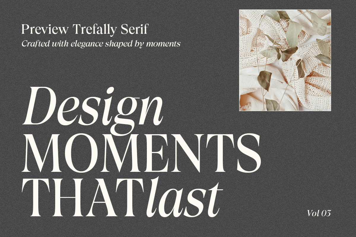 Trefally - Elegant Editorial Serif, a Serif Font by Attract Studio (Photo 4 of 22)