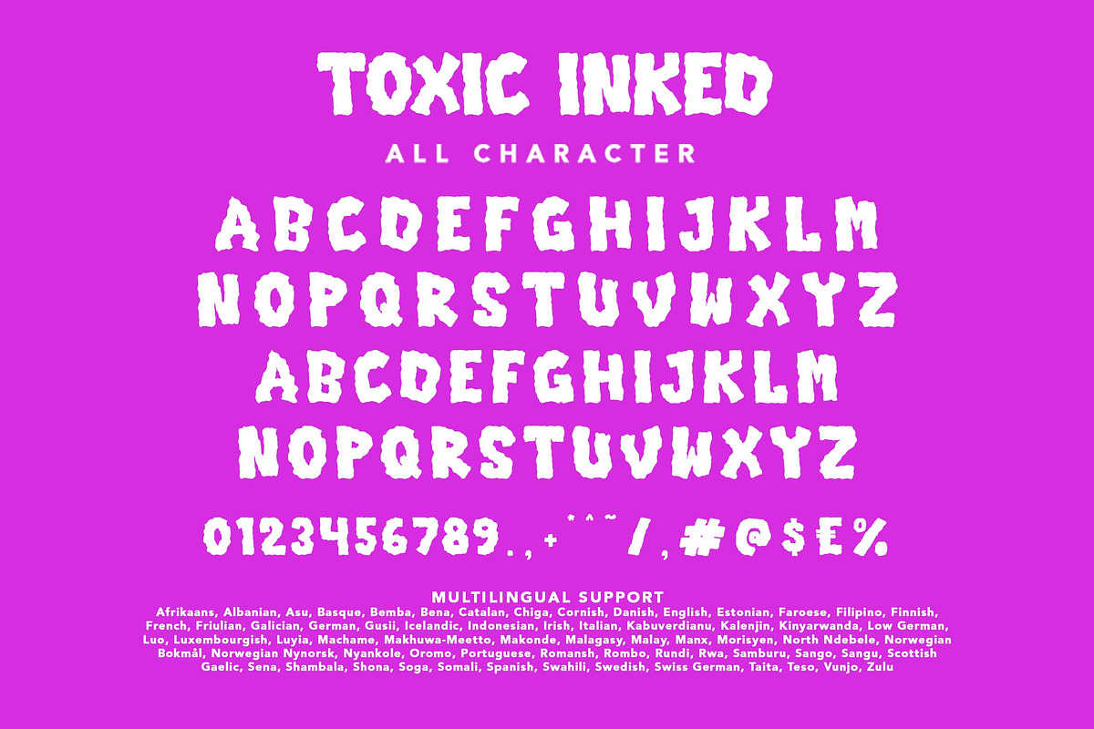 Toxic Inked, a Handwritten Font by HATFSTUDIO (Photo 7 of 8)