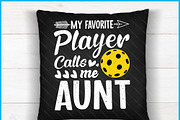 Aunt Pickleball Favorite Sports SVG, an Object Graphic by Creativeusart (Thumbnail 4 of 4)