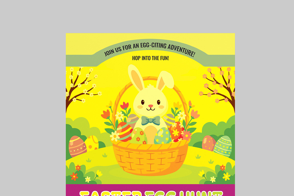 Easter Egg Hunt Flyer Template, a Flyer Template by MightyDesign (Photo 2 of 8)