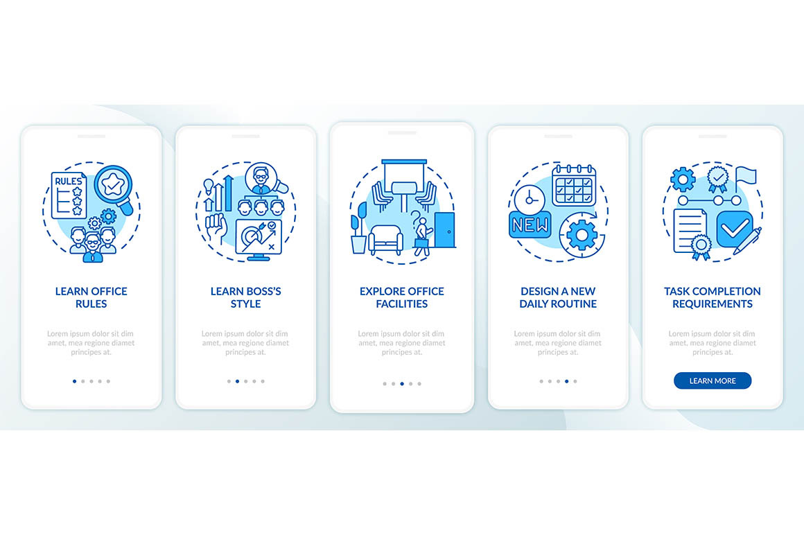 Entering workplace mobile app pages, a Templates & Theme by IMG visuals ...