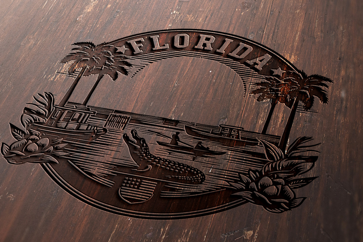 Florida state vector clipart, an Illustration by FITALARTSNEDIGI (Photo 4 of 10)