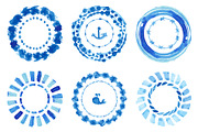 Watercolor VECTOR pattern brushes, a Brush Add-On by Tatianakost49 (Thumbnail 6 of 9)