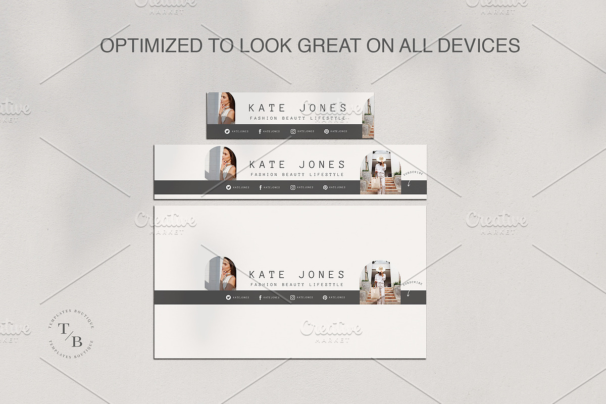YouTube Channel Branding Kit | Canva, a Social Media Template by Templates Boutique (Photo 2 of 7)