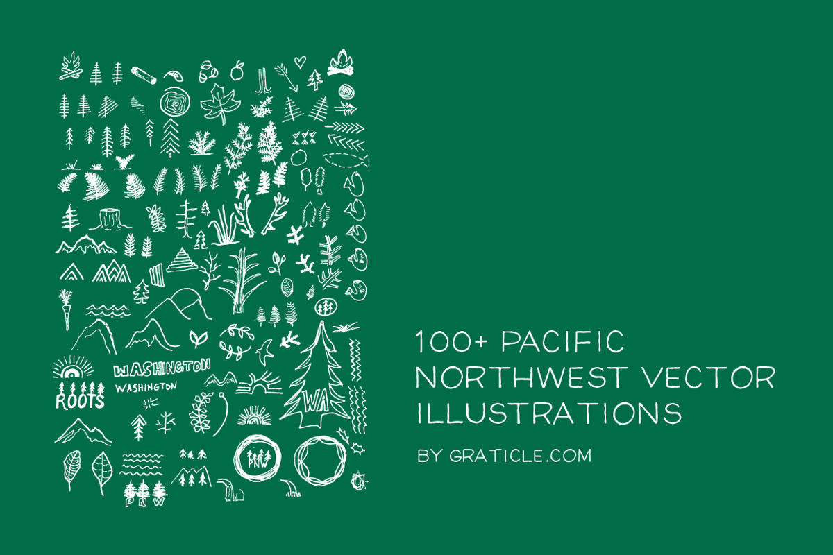 100+ PNW Vector Illustrations, an Illustration by Graticle (Photo 2 of 2)