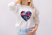 Patchwork Heart Valentine's Day Clip, an Illustration by SVGArt (Thumbnail 5 of 8)