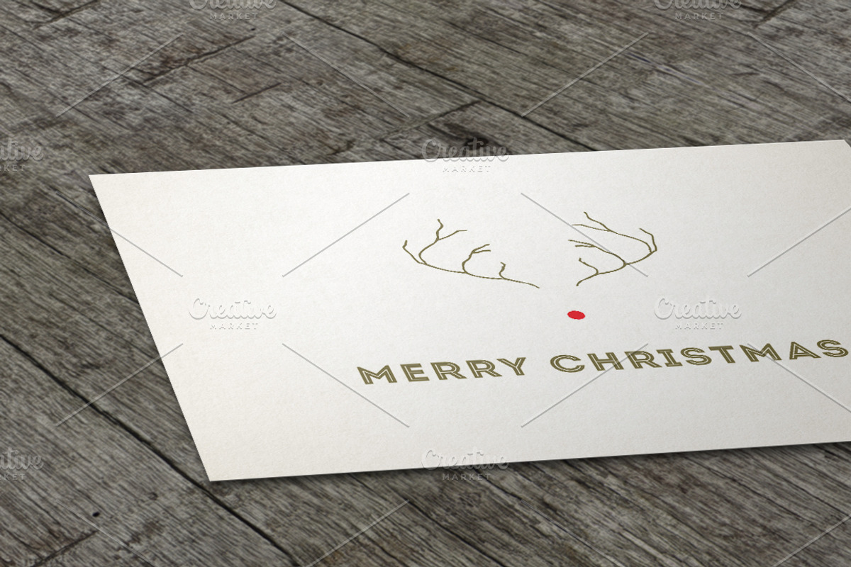 Reindeer Christmas Card + 7 Bonus, a Card Template by xxDeadPixels (Photo 3 of 5)
