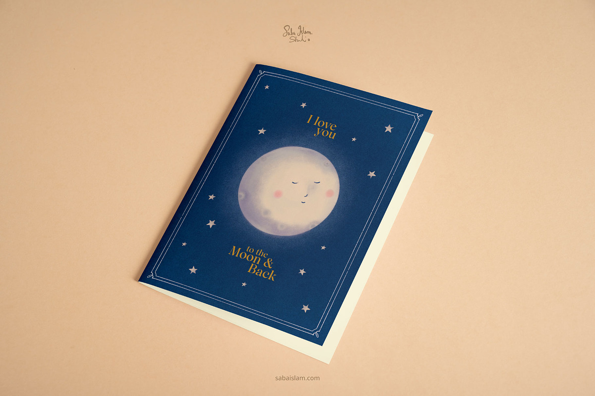 Cute Valentine's Day Card, a Card Template by SabaIslam.Studio (Photo 3 of 3)