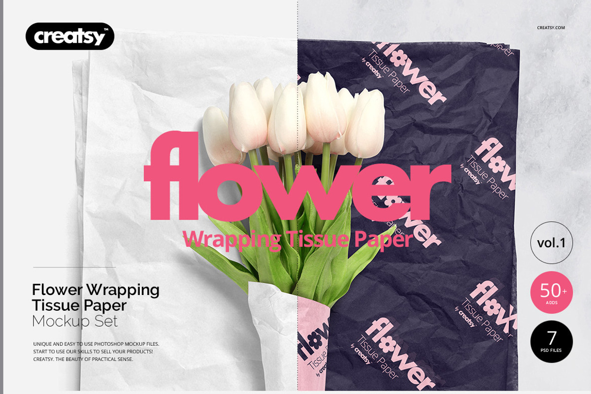 Wrapping Tissue Paper Mockup Bundle, a Pens & Pencil Mockup by creatsy5 (Photo 2 of 19)