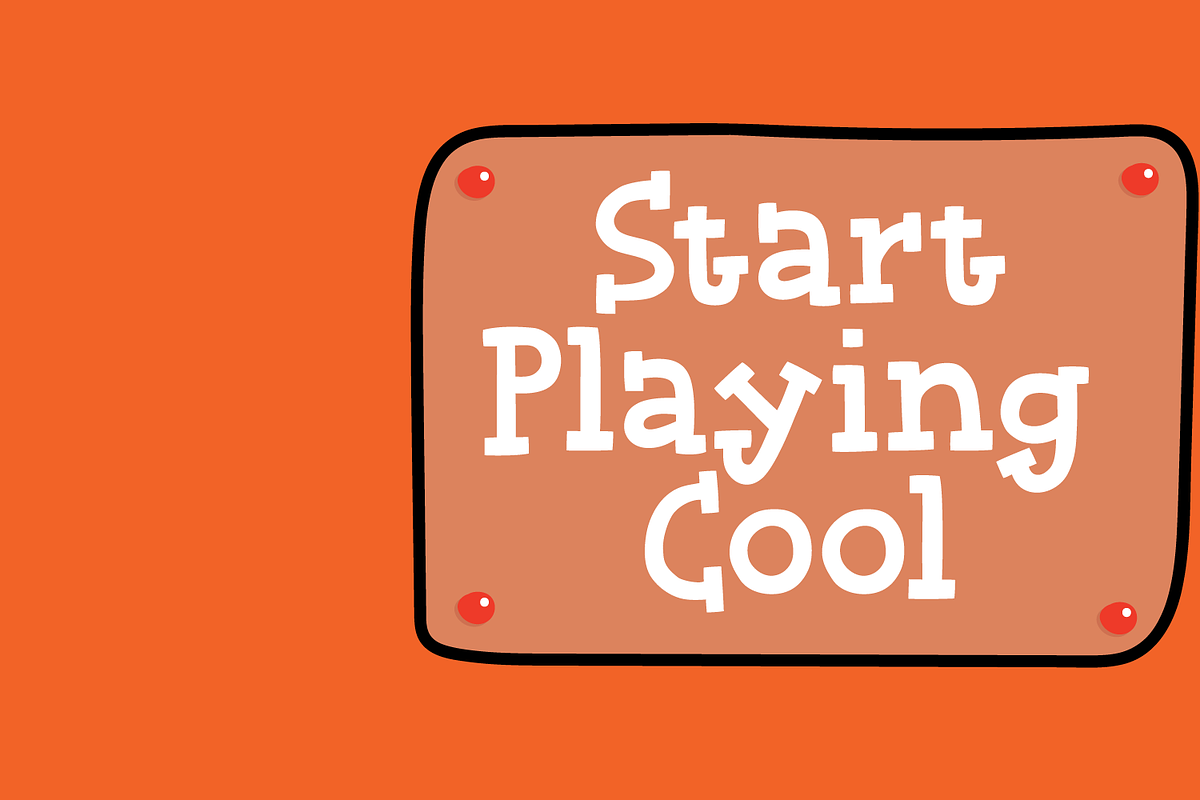 Start Playing Cool, a Slab Serif Font by pizzadudedotdk (Photo 1 of 10)