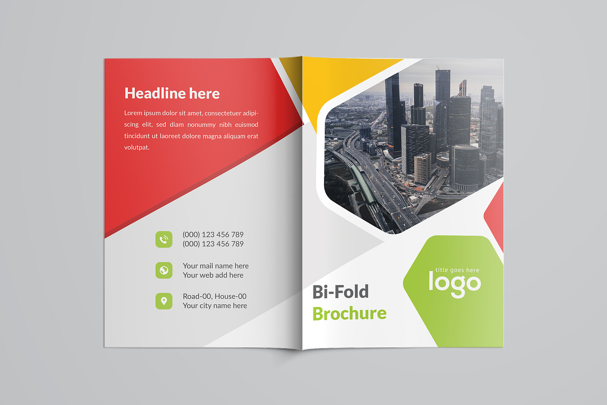 Colorful Business Bifold Brochure, a Brochure Template by ZAAS (Photo 8 of 8)