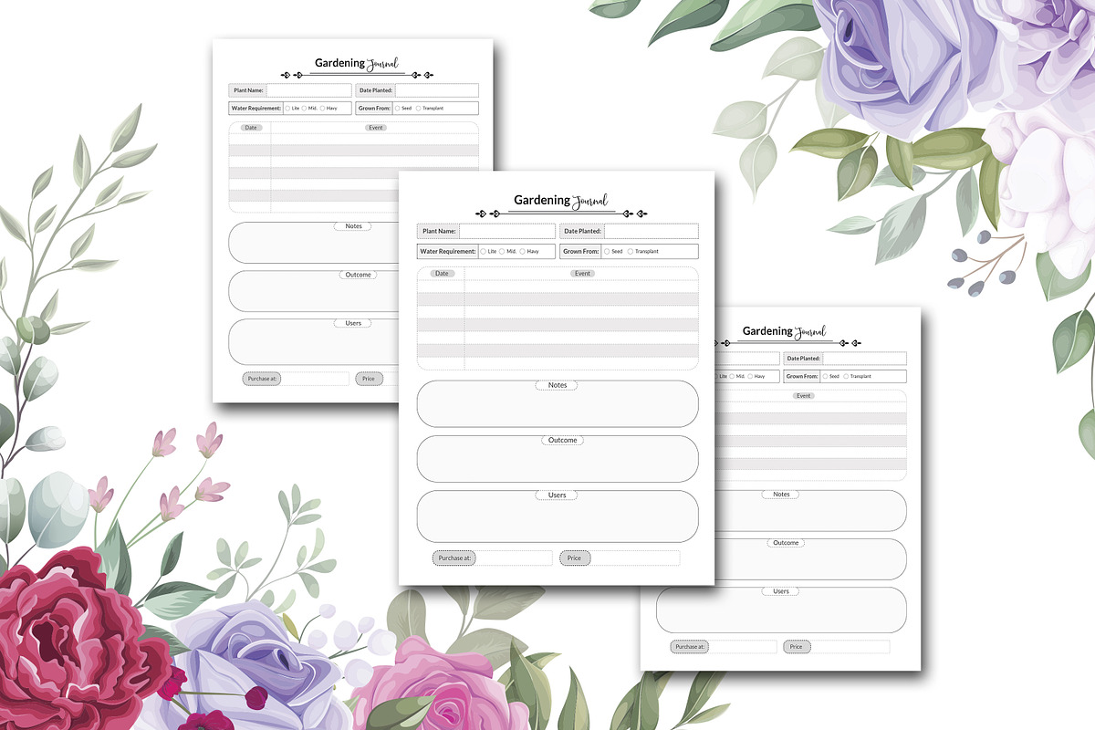 Gardening Journal, a Stationery Template by design_hut (Photo 2 of 3)