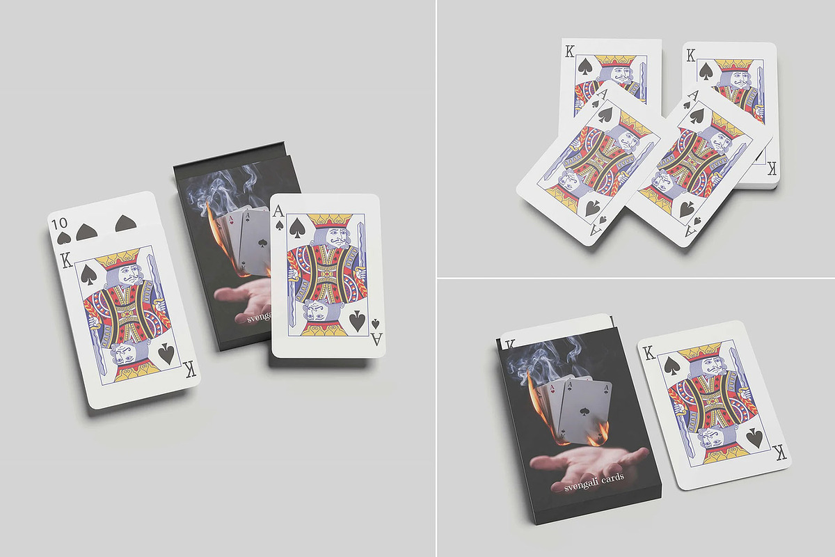Playing Card Mockup, an Advertising Mockup by Se٧enStudio (Photo 2 of 4)