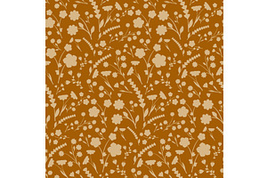 Repeating delicate floral pattern in, a Texture Illustration by okskukuruza