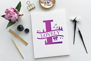 Christmas Lovely Monogram - Font, a Slab Serif Font by Densu Creative (Thumbnail 3 of 6)