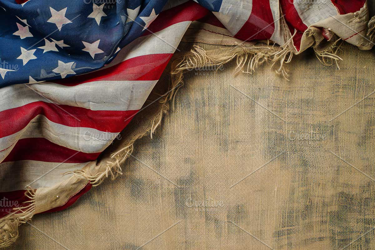 July 4, the U.S. independence flag, a Background Graphic by VetalStock (Photo 8 of 9)